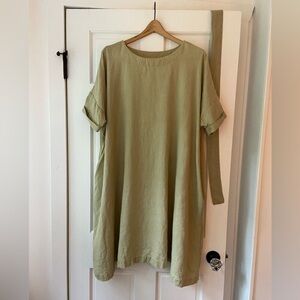 notPERFECTLINEN Rennes-2 Oversized Midi Dress